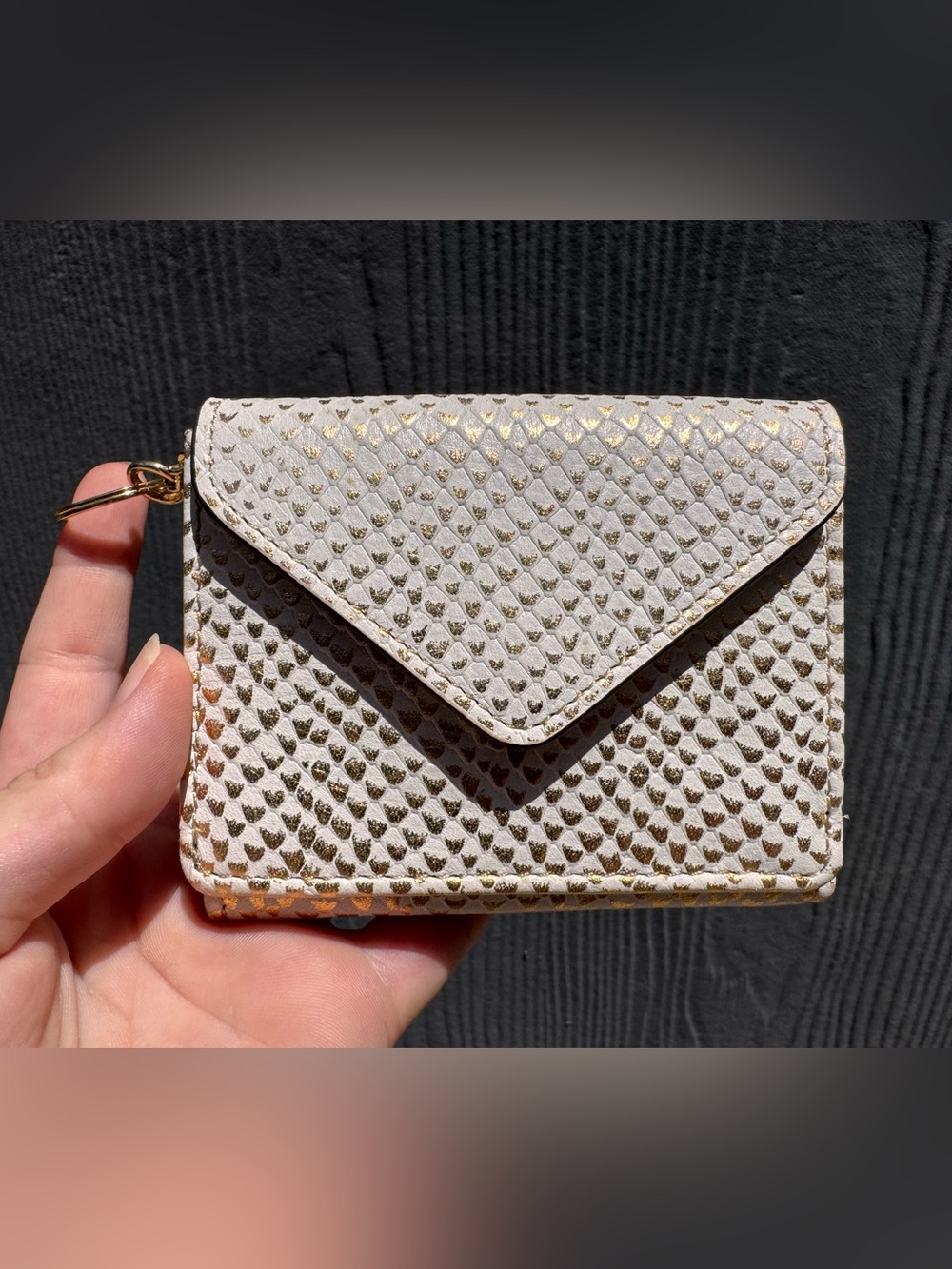 Zip It Up Tri-fold Wallet in Sandy Gold by Aimee Kestenberg